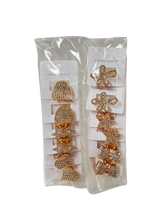 Lve Cleste Par Metal Cu Strasuri Dif Modele 1-16 12buc/set 104/bax